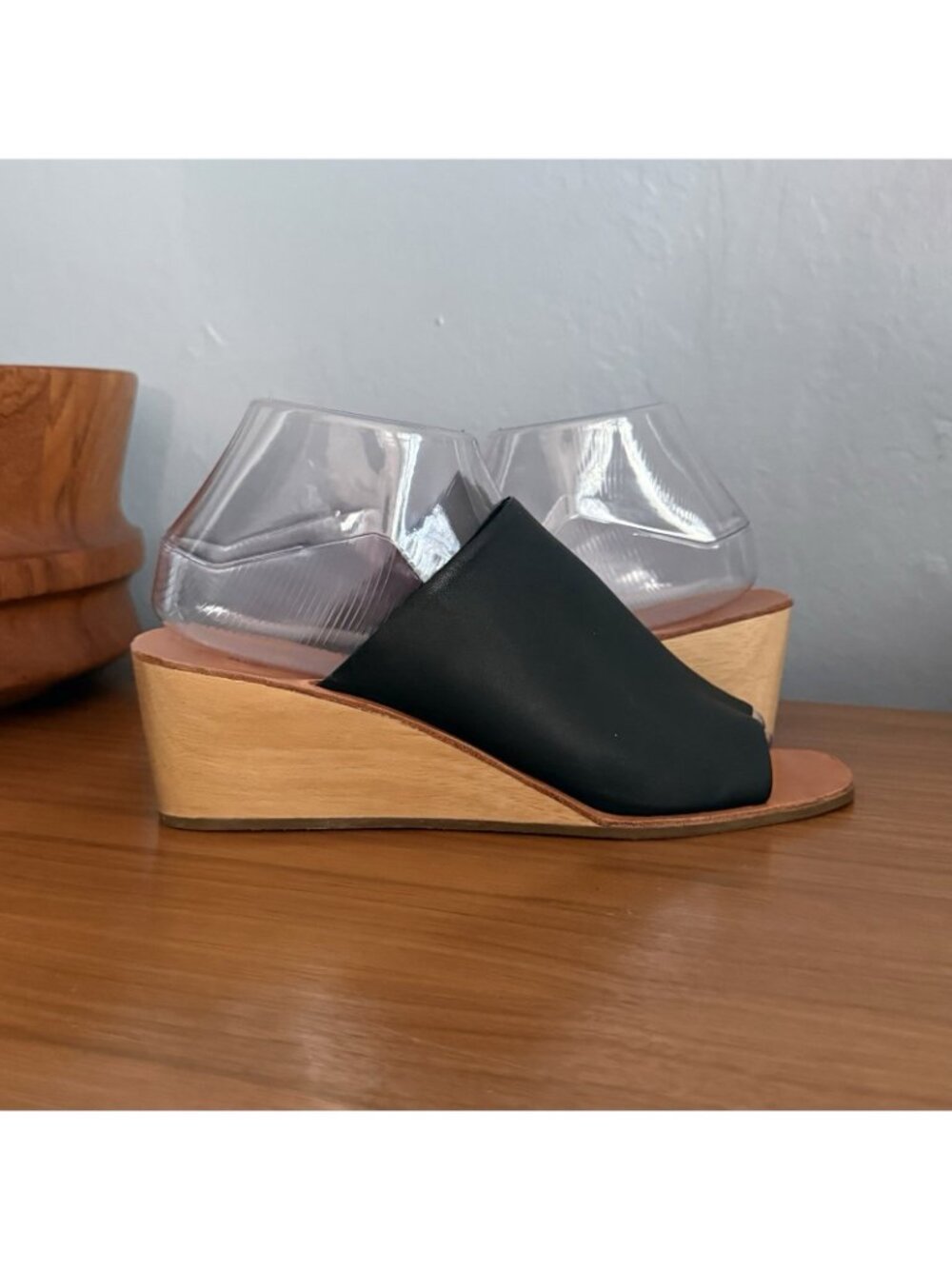 Rachel Comey Lyell Leather Wedge Slide Sandals - Picture 2 of 10